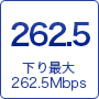 下り最大262.5Mbps